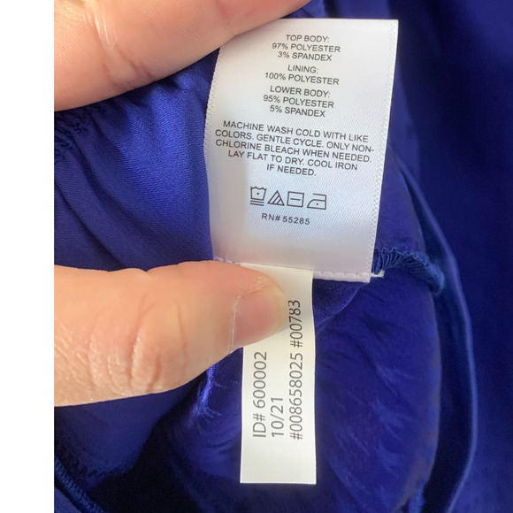 EXPRESS Satin Jacquard Tie Front Thong Bodysuit - Picture 11 of 11